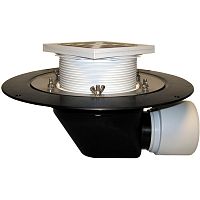 HL64B воронка с гориз. выпуском и прижимным фланцем DN75/110