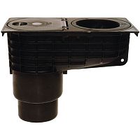 HL660/2-80 Дождеприемник с вертикальным выпуском наборные кольца под трубы DN80, 100, 110  DN110/125