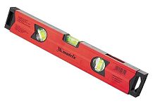 Уровень алюминиевый магнитный 3 глазка, 1 зеркальный, 400 мм