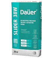 Штукатурка гипсовая машинного и ручного нанесения, легкая белая DAUER SLIDER INTERIER 38W, 30 кг