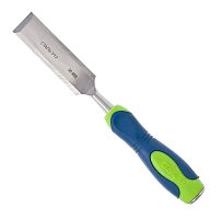 Долото-стамеска плоское с обрезиненной ручкой 30 мм, Сибртех