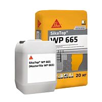 Двухкомпонентная высокоэластичная полимерцементная гидроизоляционная смесь SikaTop® WP 665 компонент В, канистра 10 кг