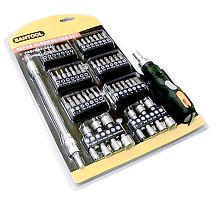 Отвертка реверсивная с гибким стержнем и битами (58 предметов)