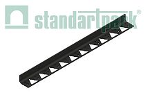 Бордюр пластиковый тротуарный New Fix PRO Б-300.06.09-ПП 821033 черный, 3 м, Стандартпарк