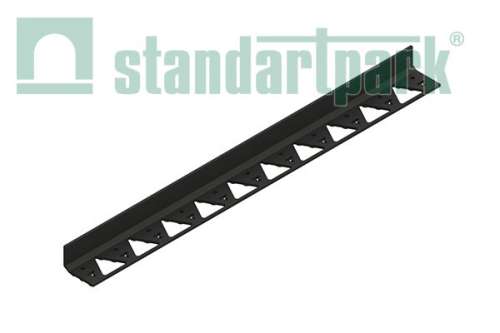 Бордюр пластиковый тротуарный New Fix PRO Б-300.06.09-ПП 821033 черный, 3 м, Стандартпарк