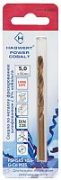 Сверло по металлу 5,0х86 мм Power-Cobalt Р6М5К5 фрез., Hagwert