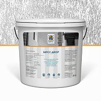 Акриловая фактурная краска для фасада Декор белая червячная БИРСС, 20 кг