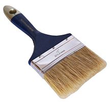 Кисть плоская с натуральной щетиной и деревянной ручкой 4", серия ЭКСПЕРТ