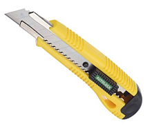 Нож малярный металлический, 25 мм