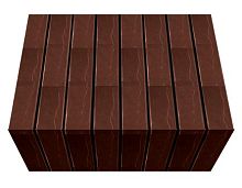 Перемычка фасадной термопанели Аляска Braun rustik, 40 мм