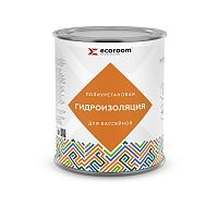 Гидроизоляция Ecoroom Hydroneed Pool, 1 кг, полиуретановая для кровли, банка