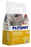 Термостойкий клей для облицовки печей и каминов PLITONIT СуперКамин ТермоКлей, 5 кг