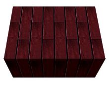 Перемычка фасадной термопанели Аляска Burgund rustik, 40 мм