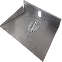 Лопата 3-хбортная 600х500 с планкой алюминиевая