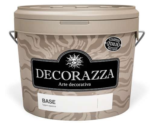 Decorazza Base/Декоразза Бейс подложечная краска-грунт для нанесения декоративных покрытий, 9 л