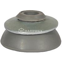 Зонтичная термошайба для поликарбоната 7х25 мм, серая, Hardwex