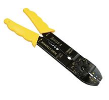 Щипцы для зачистки проводов и обжима контактных клемм 1,5-6,5 мм, 210 мм