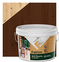 Эко-лазурь FAKTOR для древесины махагон, ведро 2,7 кг