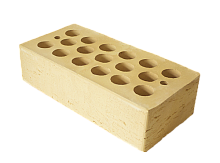 Облицовочный кирпич одинарный , М-150,120x250x65, желтый