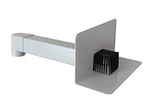 Парапетная воронка для ПВХ-мембран VC-PVC 100x100 ЭКОНОМ с угловым отводом и листвоуловителем