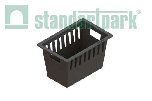 Пластиковая корзина для сбора мусора к дождеприемнику 300х300 КОДП–30.30-ПП 8379-М, Стандартпарк