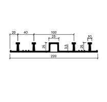 Гидрошпонка АКВАСТОП тип ДО-220/25-4/25 EPDM (резина)