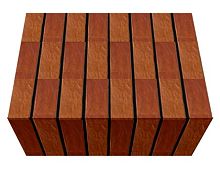 Перемычка фасадной термопанели Аляска Kalahari rustik, 40 мм