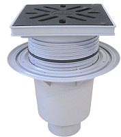 Трап HL616 с вертикальным выпуском, чугунной решеткой