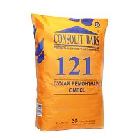 CONSOLIT BARS 121, Тиксотропный ремонтный состав с фиброй (В50), мешок 30 кг, Консолит