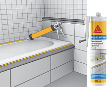 Высокоэффективный санитарный силиконовый герметик Sikasil®-141 Aqua, 280 мл, прозрачный