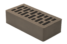 Облицовочный кирпич одинарный, М-200,120x250x65, коричневый