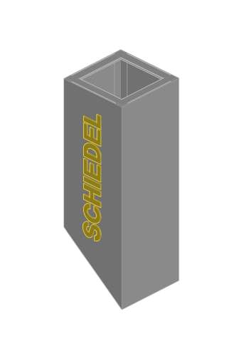 ISOTOR Короб UraTOP (удлинение 100 см) Shiedel