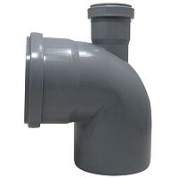 Отвод ПП 110х90* с выходом на 50 прямой