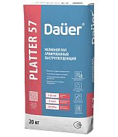 Наливной пол Dauer Platter SELF 57, Наливной пол тонкослойный быстротвердеющий 20 кг, мешок