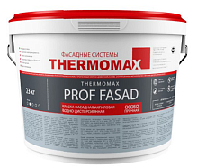 Краска фасадная акриловая водно-дисперсионная THERMOMAX PROF FASAD, 23 кг