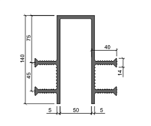 Гидрошпонка АКВАСТОП тип ДЗ-140/50-4/40 ПВХ-П