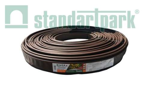 Садовый бордюр KANTA SP Б-5000.10.02-ПП 82552/50-К, коричневый, бухта 50 м, Стандартпарк