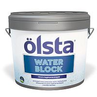 OLSTA WATERBLOCK Грунт-гидроизоляция для внутренних и наружных работ, 10 л