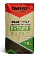 Гипсовая шпатлевка базовая Bazgips, 25 кг, Крафтмикс