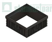 Надставка пластиковая на дождеприемник 300х300 PolyMaxBasic НДП-30.30-ПП 8370-Н, Стандартпарк