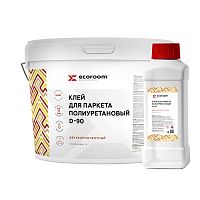 Ecoroom D-90, клей для линолеума полиуретановый двухкомпонентный, 10 кг, ведро