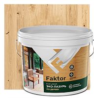 Эко-лазурь FAKTOR для древесины бесцветная, ведро 9 кг