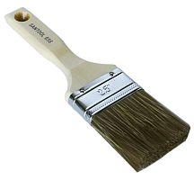 Кисть плоская со смешанной щетиной и деревянной ручкой 2,5"
