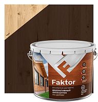 Антисептик FAKTOR декоративный для защиты и тонирования древесины 3 в 1 палисандр, барабан 7,6 кг 