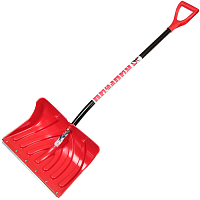 Лопата снеговая Пингвин  с алюминиевым черенком