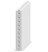 Плита гипсовая пазогребневая пустотелая обычная Форман 667х500х80 мм