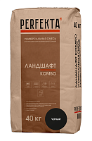 PERFEKTA Универсальная смесь для укладки плит из природного камня Ландшафт Комбо черный, мешок 40 кг