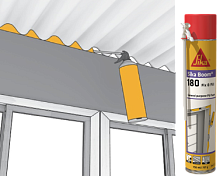 Пена монтажная бытовая (с трубочкой) универсальная Sika Boom®-180 Fix & Fill, баллон 750 мл, светло-желтый