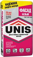 Шпатлевка цементная "Фасад белый", 25 кг, мешок
