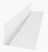 Профиль угловой ПВХ с армирующей сеткой 10х15 см, 2,5 м